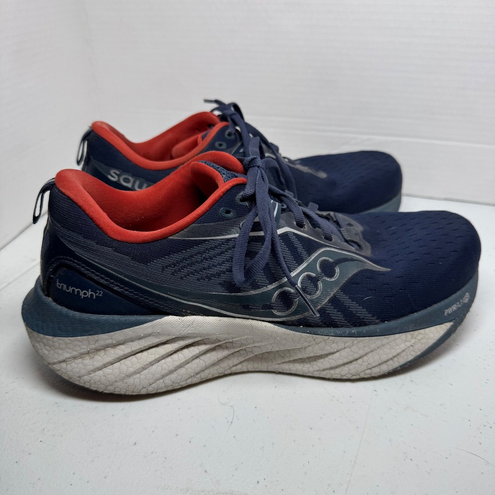 Saucony Triumph 22 Men's 9.5 Navy Dusk S20964-144 Athletic Sneakers‎ EU 42.5